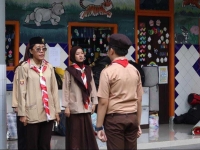 Semangat Pramuka Menghiasi SD Paramount School dalam kegiatan PERJUSA 